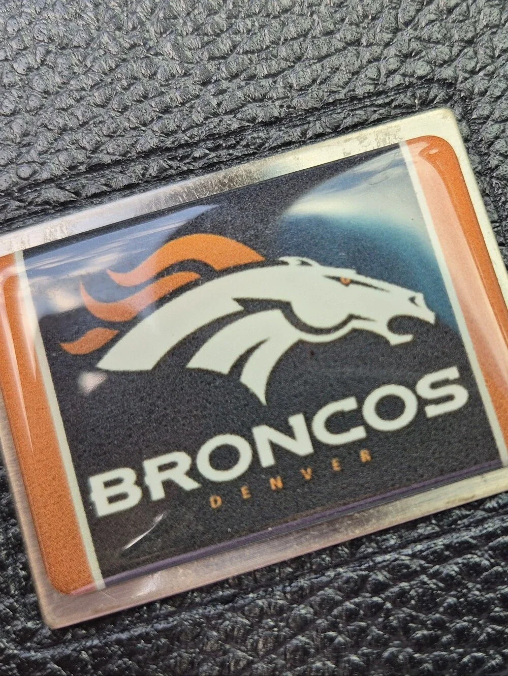 BNIB Denver Broncos Logo Patch Wallet Accent